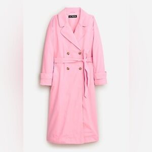 J.Crew trenchcoat. Adorable pink color, tags on never worn.
